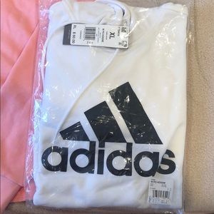Adidas hoodie white